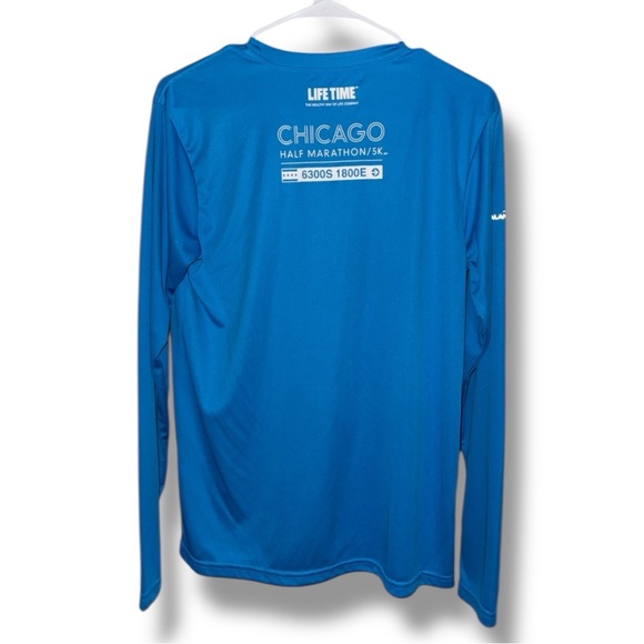 Chicago Half Marathon 2015 Blue Alanic Long-Sleeve Shirt Men’s Size Small EUC - Picture 9 of 16